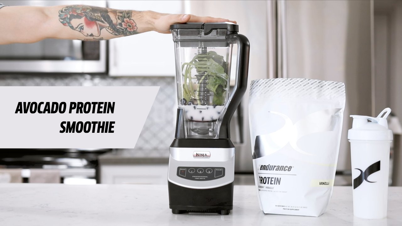 Breakfast On-The-Go: Avocado Protein Smoothie