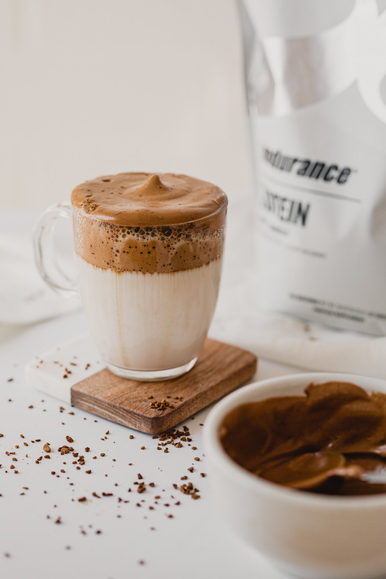 Vanilla Protein Dalgona Coffee